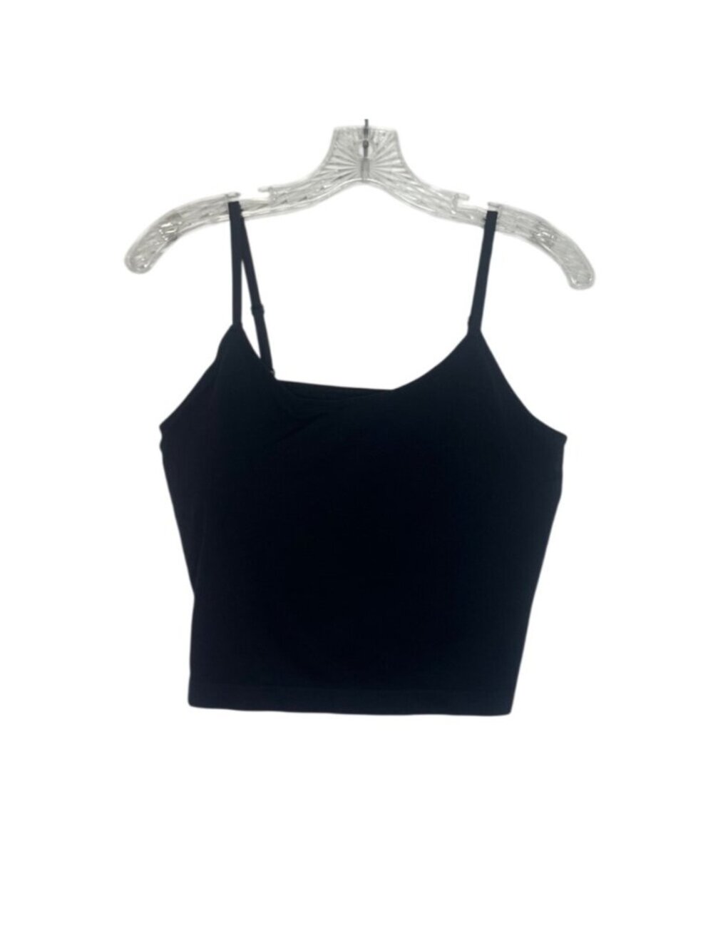 GXXGE Camisole Tank Top Cropped XXL Black New Adjustable Strap Padded